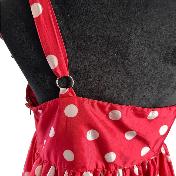 Anthropology Atsu Sally Bow polka dot midi dress Sz M nwot (20box) - Picture 6 of 7